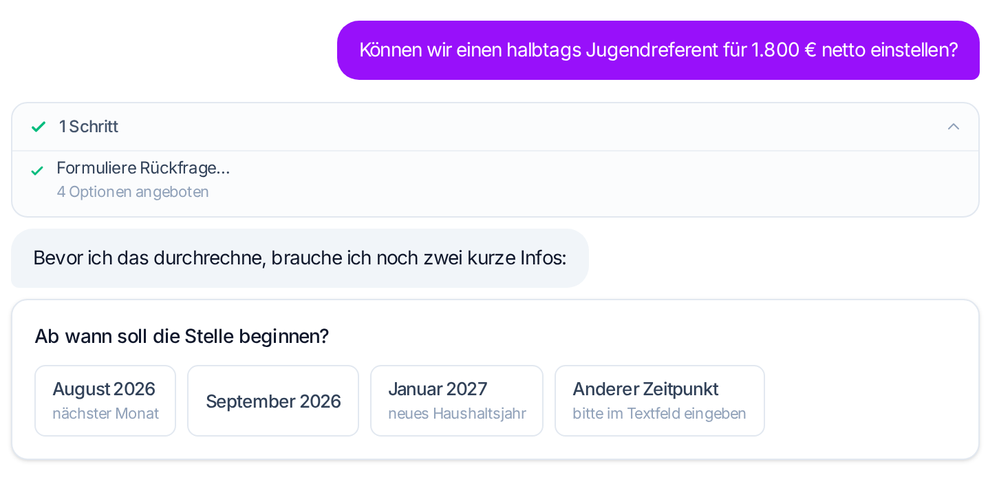 Der KI-Finanz-Copilot denkt mit – und fragt nach.